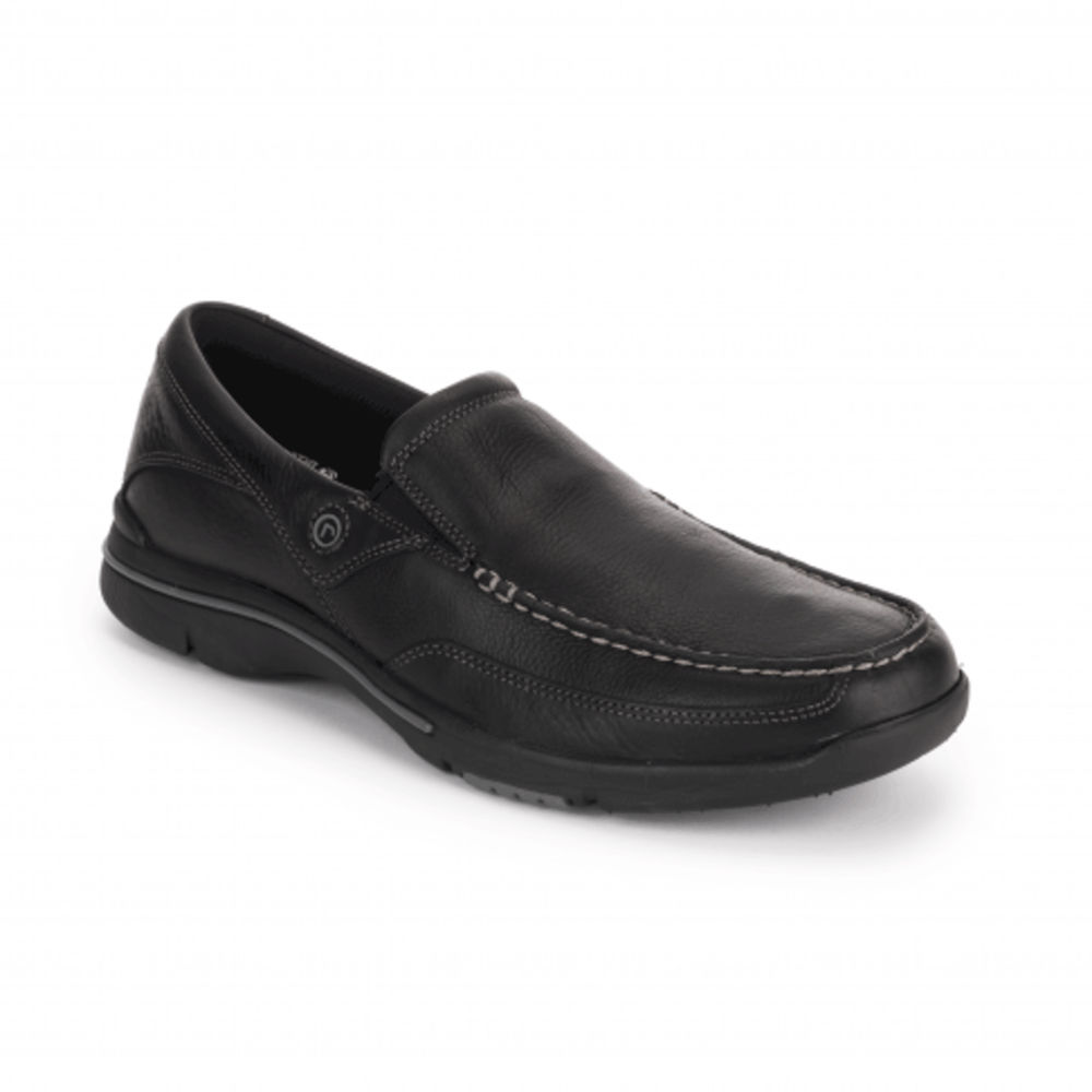 Slip-On Rockport Hombre Negras - City Play Eberdon - España ZRQBIX297